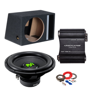 PACHET SUBWOOFER DEAF BONCE MF 15R D2 1200W RMS + AMPLIFICATOR AAP 1600.1D + INCINTA B1570S + KIT DE CABLURI COMPLET