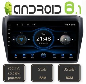 Navigatie Dedicata cu Android GPS Bluetooth Suzuki Swift 2017- Octa Core