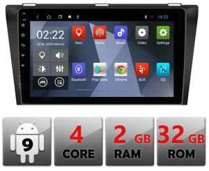 Navigatie Dedicata Mazda 3 2006-2010 cu Android Internet Bluetooth Radio GPS WIFI 2+32GB