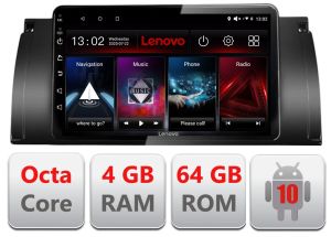 Navigatie dedicata BMW E39 si X5 E53 cu Android Radio Bluetooth Internet DSP Octa Core 4+64GB 4G