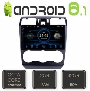 EDT-062 Navigatie Dedicata cu Android GPS Bluetooth Subaru Forester 2013 Octa Core