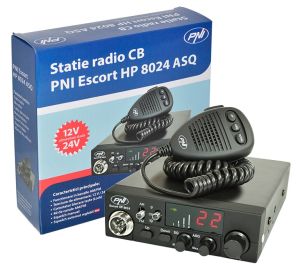 Statie Radio CB PNI Escort HP 8024 cu ASQ reglabil si alimentare 12V-24V