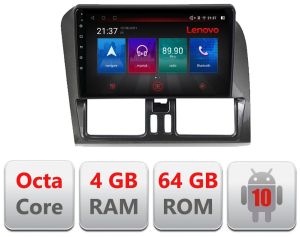 Navigatie Dedicata Volvo XC60 2008 - 2012 Octa Core cu Android Radio Bluetooth Internet GPS WIFI DSP 4+64GB 4G