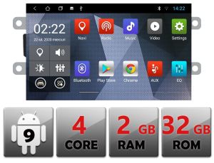 Navigatie Dedicata Dacia dupa 2012 A-Dacia Android Radio Gps Internet Quad Core 2+32