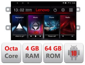 Navigatie Dedicata Dacia dupa 2012 A-Dacia Android Radio GPS Internet Lenovo Octa Core 4+64 LTE