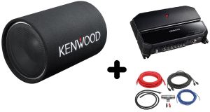 Pachet Auto Bass Kenwood KSC-W1200T + KAC-PS702EX + LK-10
