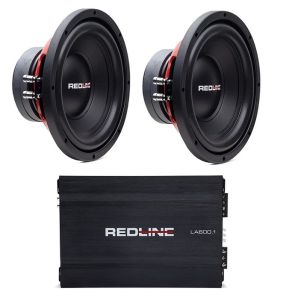 Pachet Bass Redline DD Audio 2 x Subwoofer RL-SW10 D4 + Amplificator RL-LA600.1