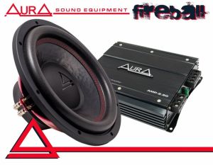 Pachet Bass Aura Subwoofer Fireball 12 cu Ampificator AMP 2.80