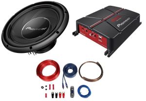 Pachet Auto Bass Pioneer Subwoofer TS-A30S4 + Amplificator GM-A3702 + Kit Alimentare Autotek AWK20