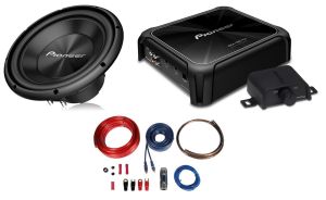 Pachet Auto Bass Pioneer Subwoofer TS-A300D4 + Amplificator GM-D8701 + Kit Alimentare Autotek AWK20