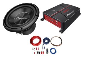 Pachet Auto Bass Pioneer Subwoofer TS-A250S4 + Amplificator GM-A3702 + Kit Alimentare Autotek AWK20