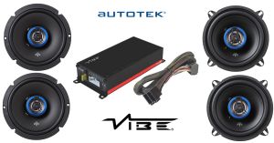 Pachet Difuzoare Auto Coaxiale Autotek Amplificate Vibe