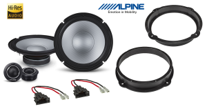 Difuzoare Auto Audi A1 2009 - > Usi Fata 20cm Alpine S2-S80C RMS 85W