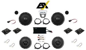 Difuzoare Auto Dacia Lodgy 2012 - 2024 Usi Fata Si Spate ESX Audio RMS 190W