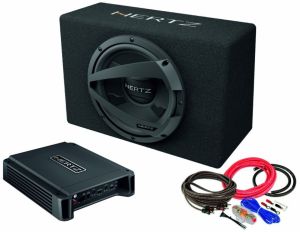 Pachet Subwoofer Auto Hertz DBX 30.3 + Amplificator Hertz HCP 2 + Kit de Cabluri Complet