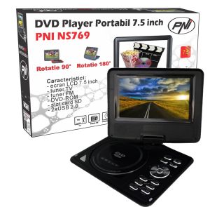 DVD Portabil PNI NS769, 7.5 Inch