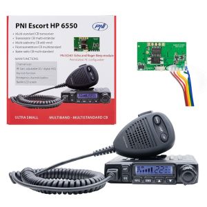 Statie radio CB PNI Escort HP 6550 cu PNI ECH01 instalat, multistandard