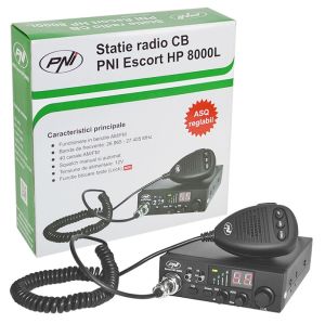 Statie radio CB PNI Escort HP 8000L cu ASQ reglabil, 12V, 4W, Lock
