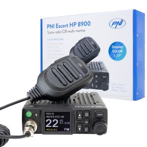 Statie radio CB PNI Escort HP 8900 ASQ, 12V / 24V, RF Gain, Roger Beep