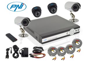 Kit DVR cu 4 Camere PNI House PTZ01