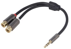 Cablu Audio Stero Jack 3,5MM - RCA 0,2M