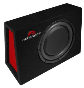 Subwoofer Auto Renegade RXS1000in Incinta Inchisa, 25 cm, RMS 200W