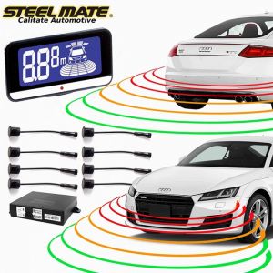 Steelmate PTS810EX Senzori de Parcare Fata si Spate  cu display LCD V10