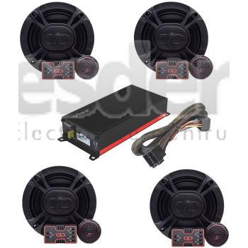 Pachet Difuzoare DD Audio Redline RL-C6.5 Si Amplificator Vibe Powerbox