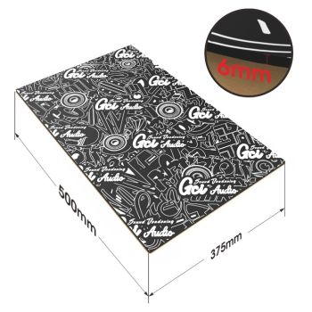 GCI Audio SA-PF-6MM – Folie termoizolantă auto, 6 mm, 375 × 500 mm