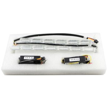 Lumini de Zi Flexibile cu Semnalizare Progresiva, Dinamica (tip Audi) cu 16 Module Efect Matrix Flow