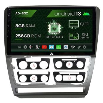 Navigatie Auto Dedicata Skoda Octavia 2 2004-2013 8+256GB 10.36" QLED OCTA-CORE 2GHZ Android 4G Bluetooth 5.1 DSP