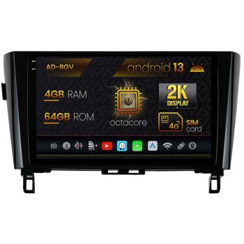 Navigatie Dedicat Nissan Qashqai J11 (2013-2020), Android 13, 2K, V-Octacore / 4GB RAM + 68GB ROM, 10.1 Inch